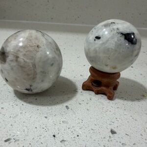 Rainbow Moonstone Spheres